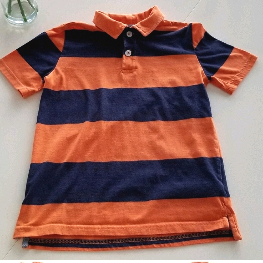 Arizona jean co polo style tee shirt, 8/S org/blu